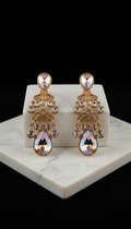Gilded Aurora Swarovski Chandelier Earrings